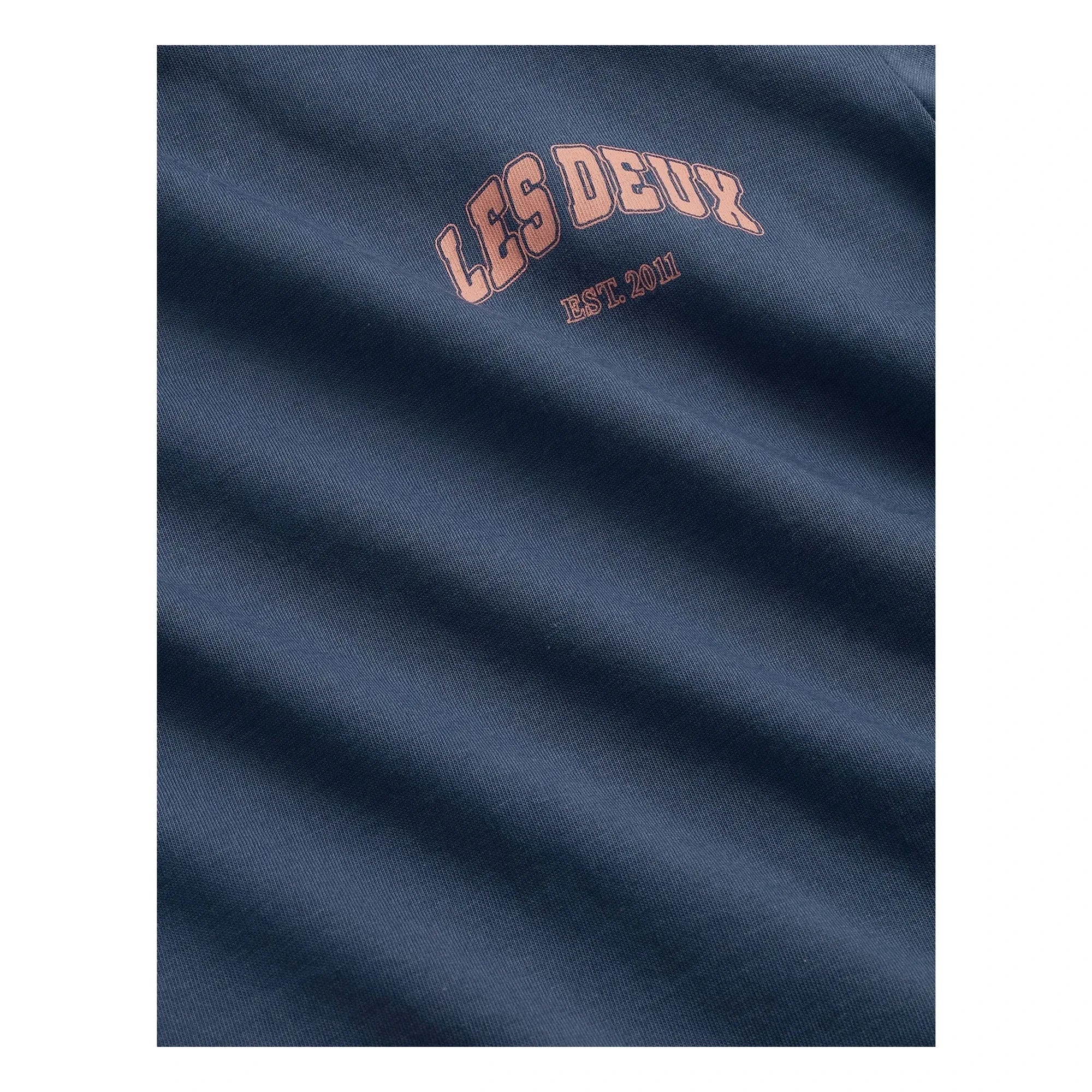 Les Deux - Camiseta de algodón orgánico Hoop | Azul