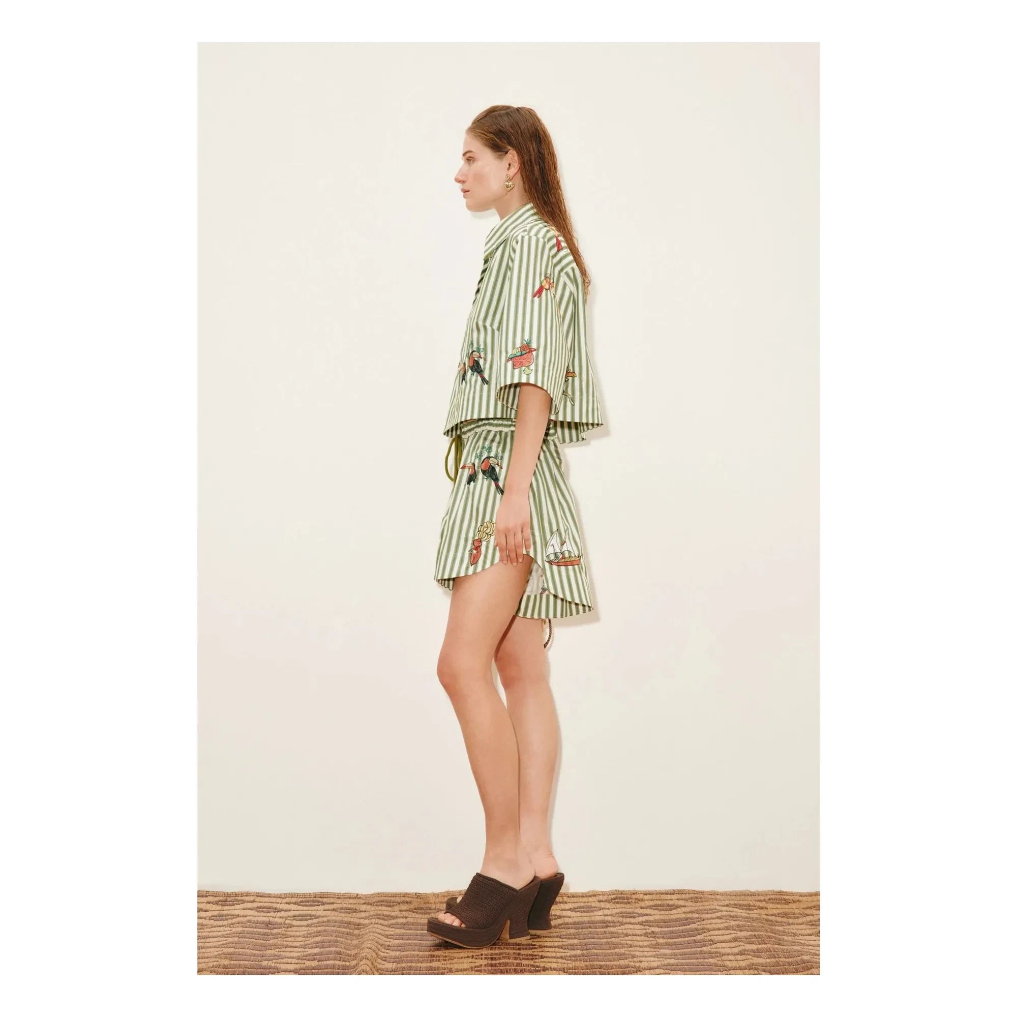 Alémais - Shorts Bisou de Algodón Orgánico | Verde