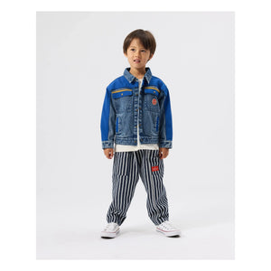 Goldie + Ace - Pantalones a Rayas | Azul Marino