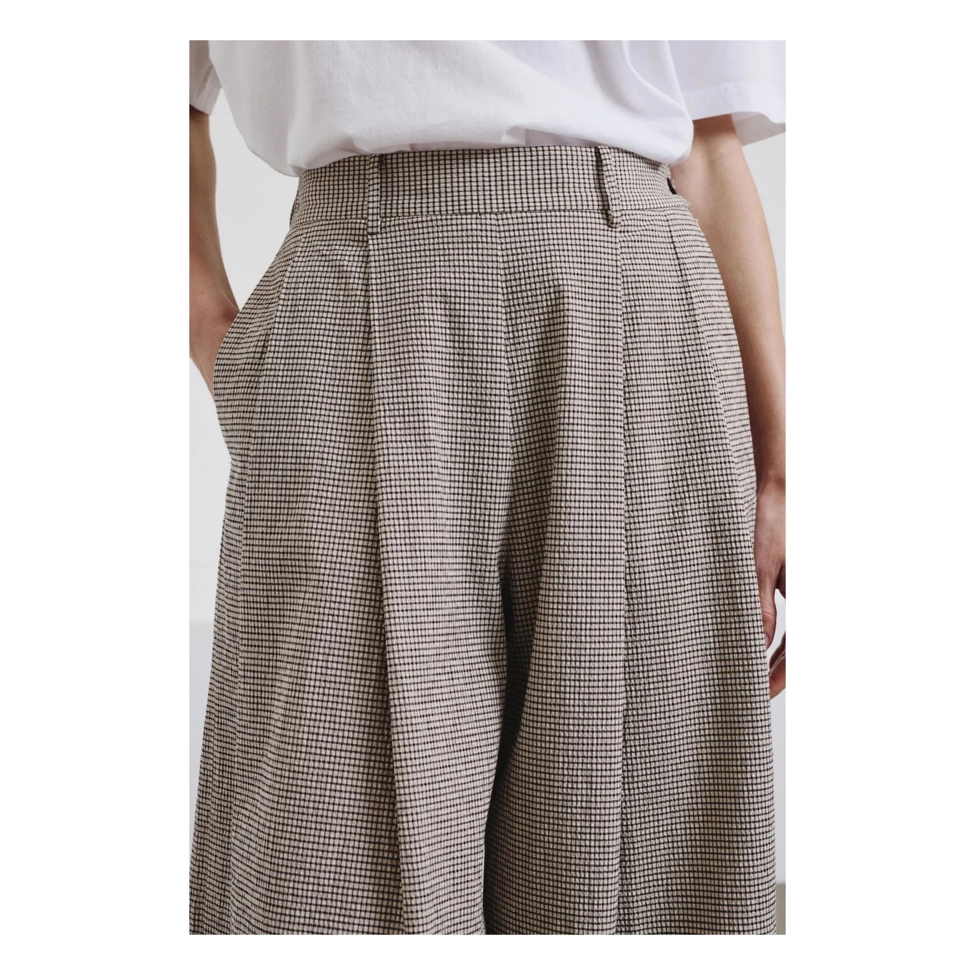 Pomandère - Pantalones de gabardina de algodón | Crema
