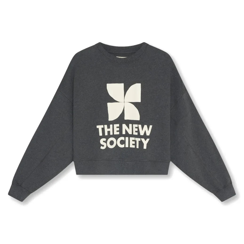 the new society - TNS Logo Sweatshirt | Kömür grisi