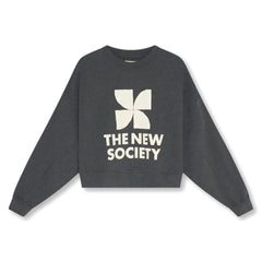the new society - TNS Logo Sweatshirt | Kömür grisi
