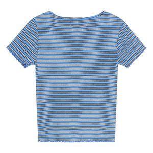 the new society - TNS Camiseta a rayas acanalada | Azul