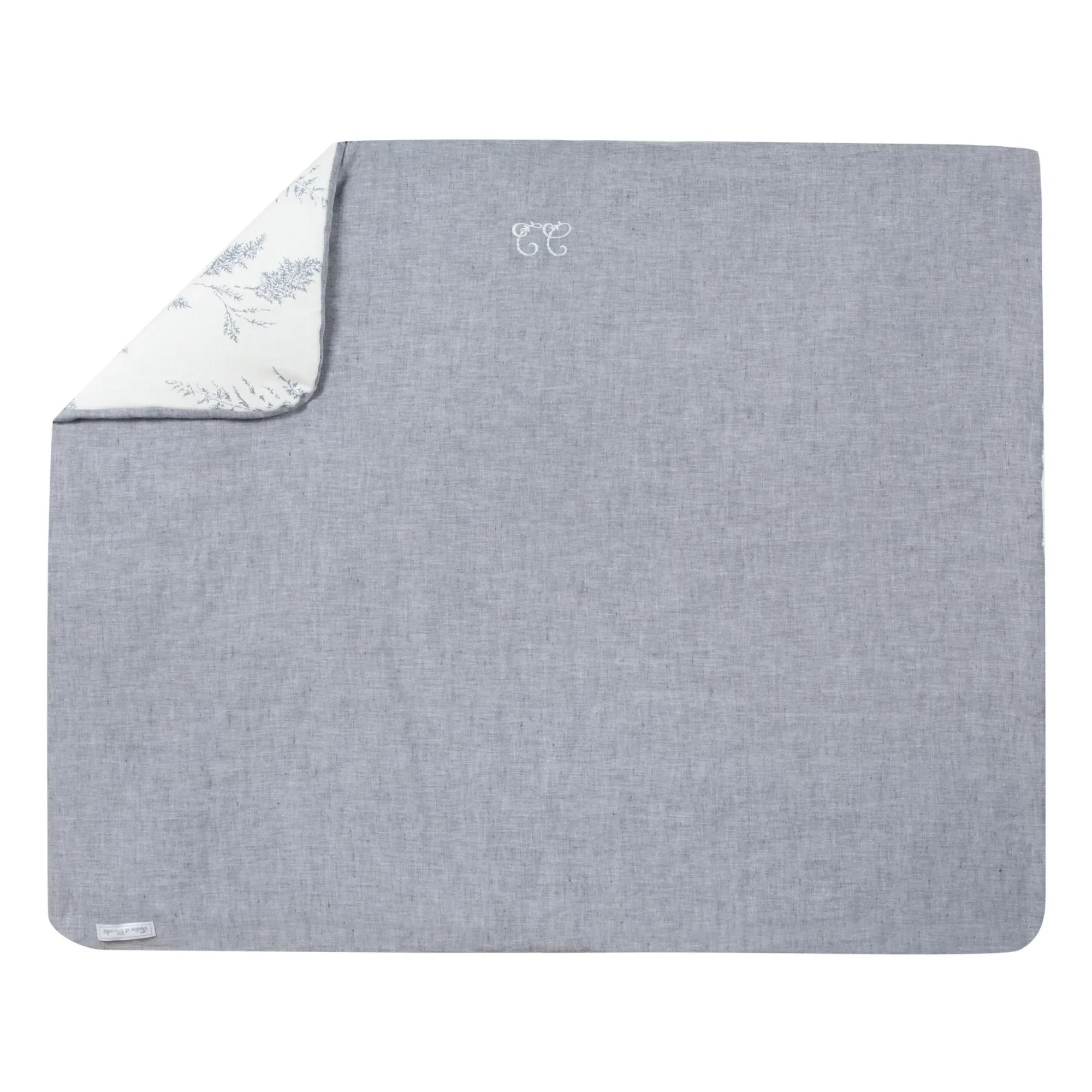 Tartine et Chocolat - Manta con estampado de hojas | Gris