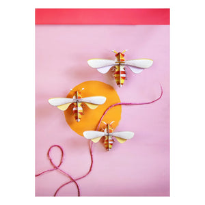 Studio Roof - Decoración de Pared de 3 Abejas