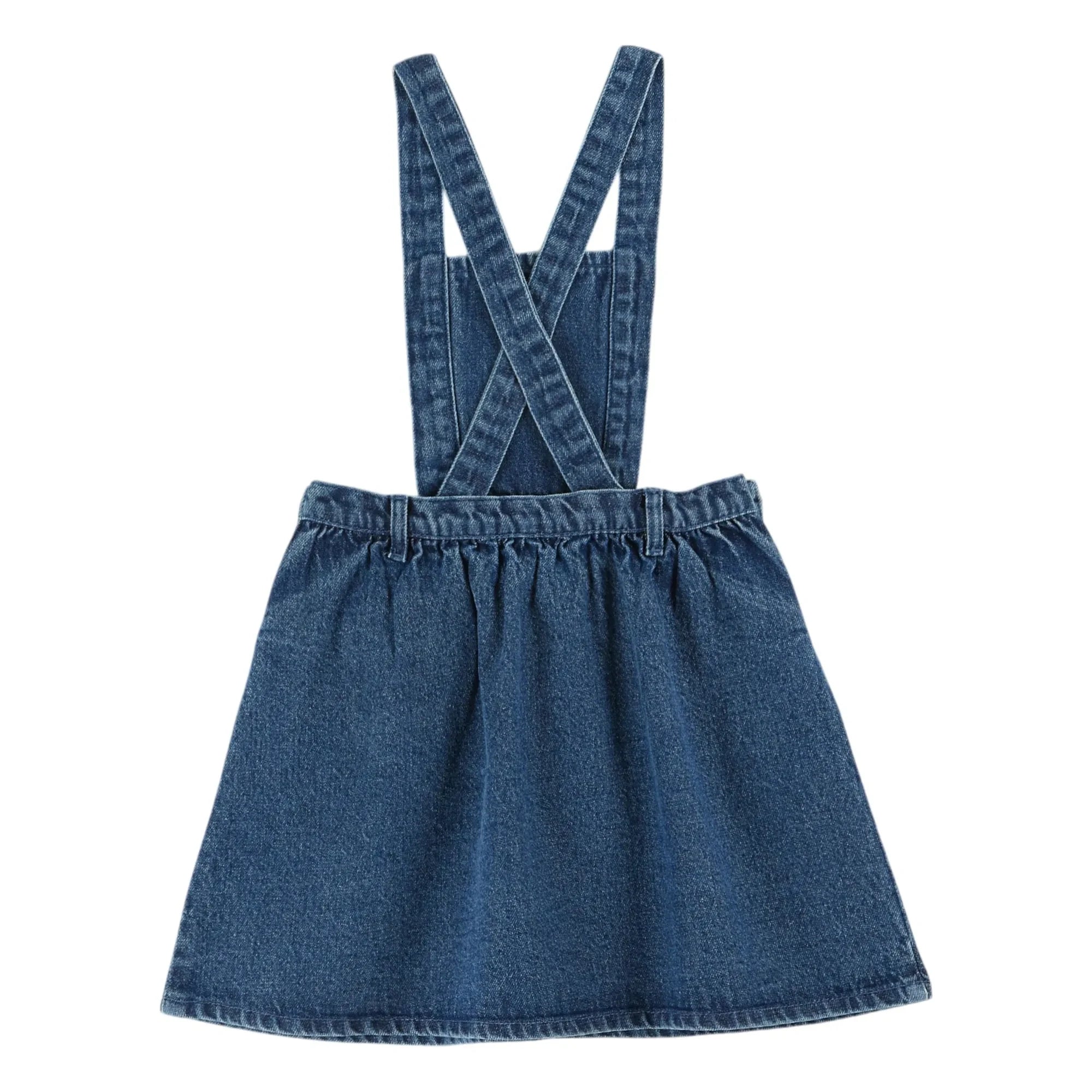 Emile et Ida - Vestido de mezclilla con peto | Azul