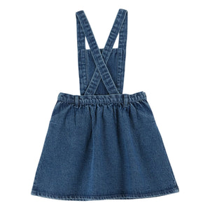 Emile et Ida - Vestido de mezclilla con peto | Azul