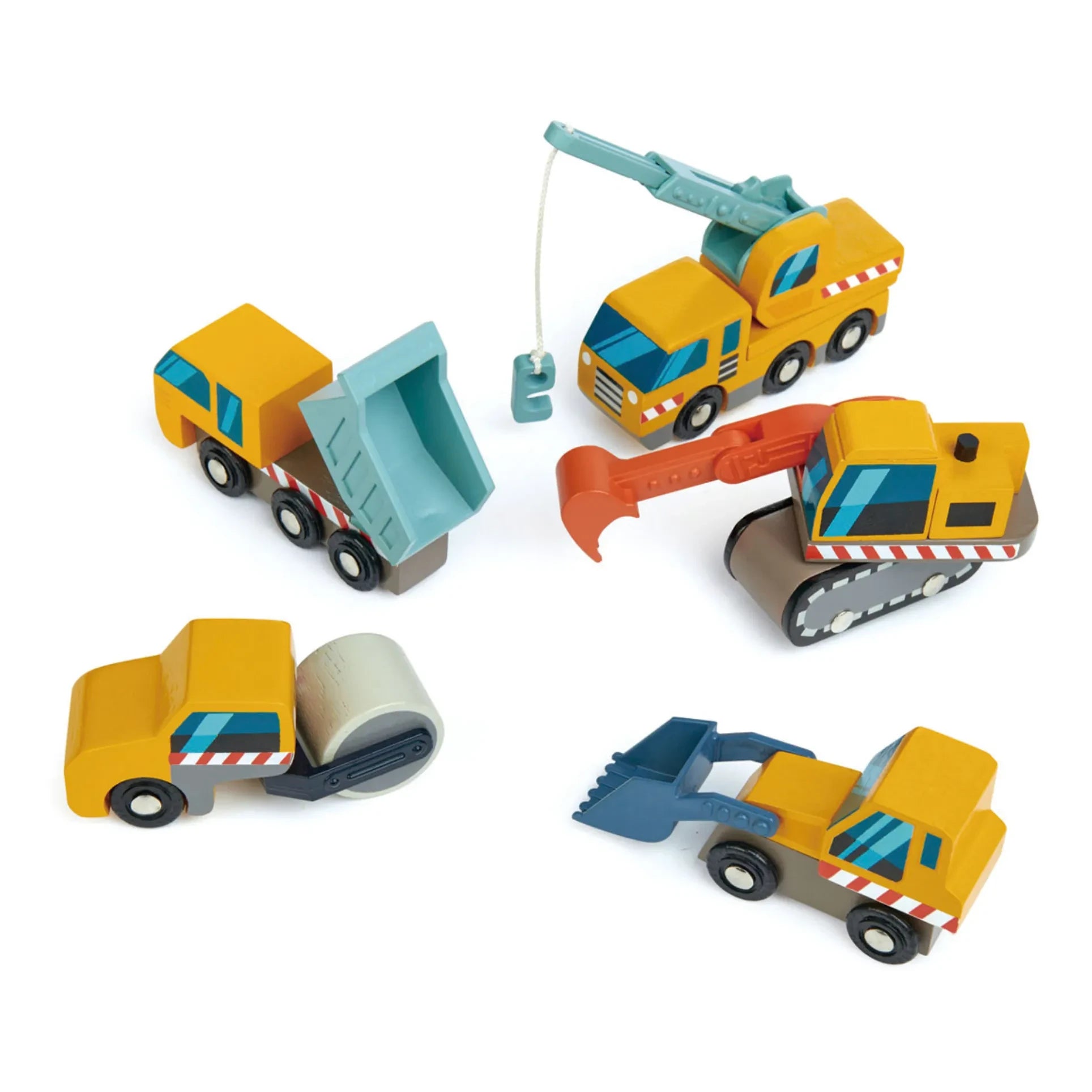 Tender Leaf Toys - Vehículos de Construcción - Set de 5 piezas