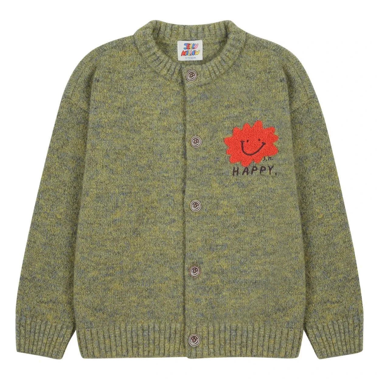 Jelly Mallow - Cardigan Feliz | Verde Oliva