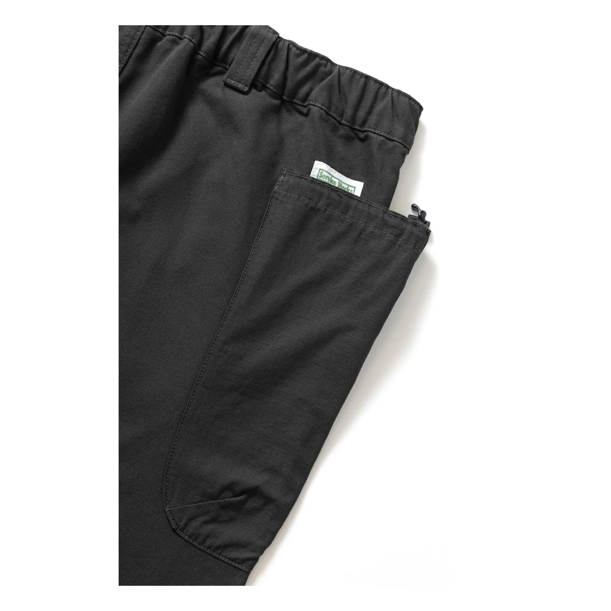 Service Works - Pantalones Gardener de algodón orgánico | Negro intenso