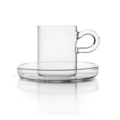 Ichendorf Milano - Taza de café de borosilicato Piuma