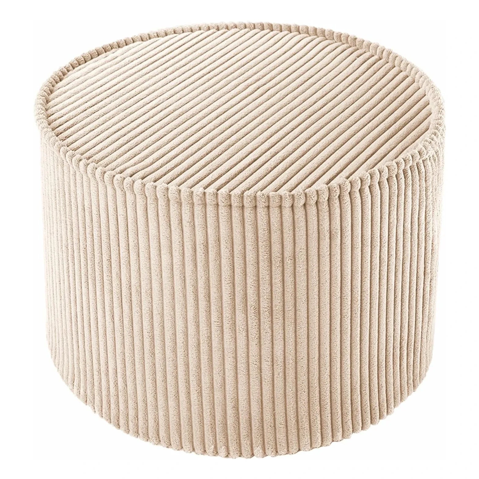 Wigiwama - Puf de terciopelo | Beige