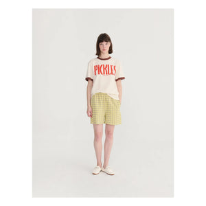 Bobo Choses - Spicy Window Shorts de algodón bambula | Amarillo