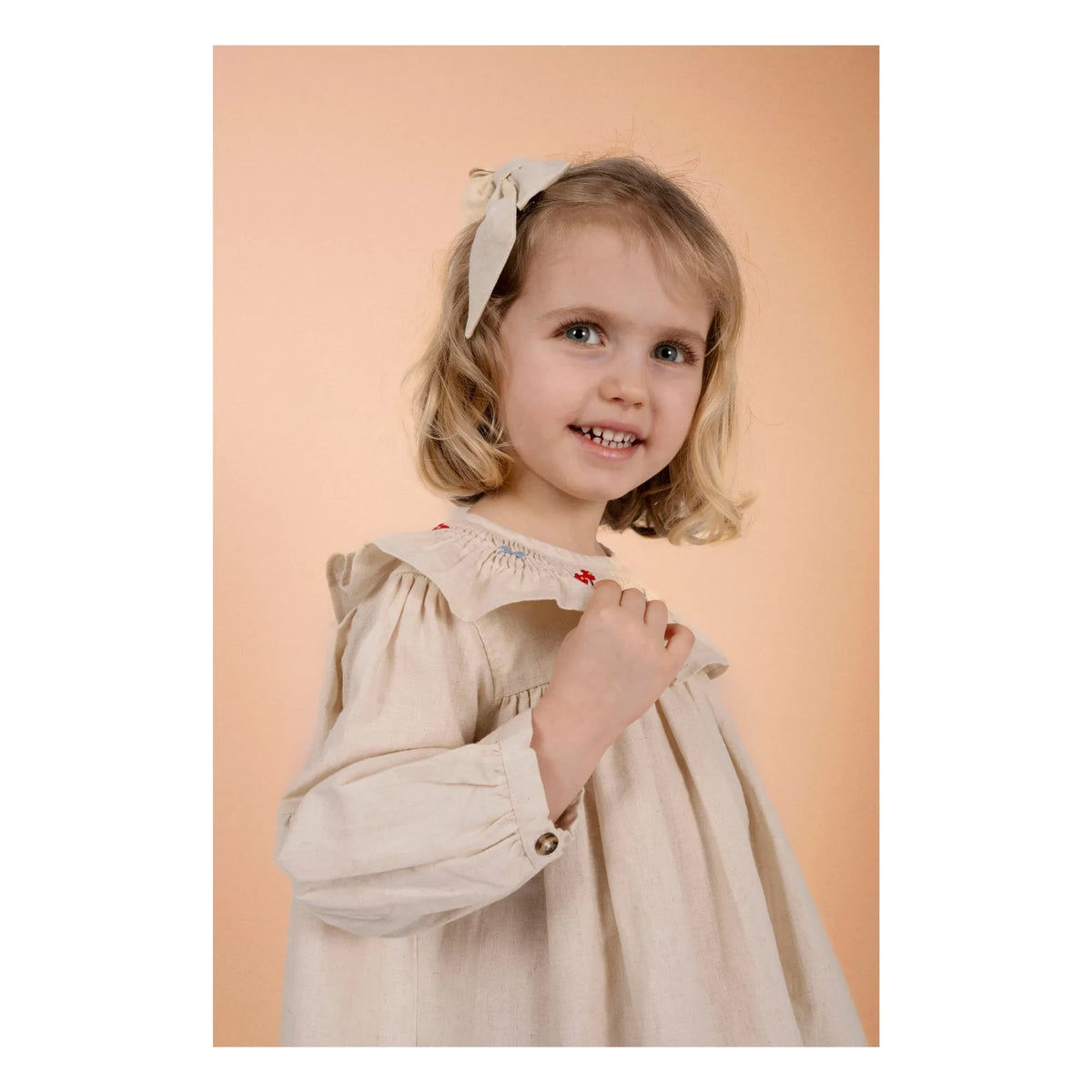 Loir - Vestido de lino Bianca | Crudo