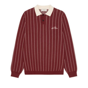 Les Deux - Signature Çizgili Polo Tişört | Bordo