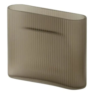Muuto - Jarrón Ridge | Beige-marrón oscuro