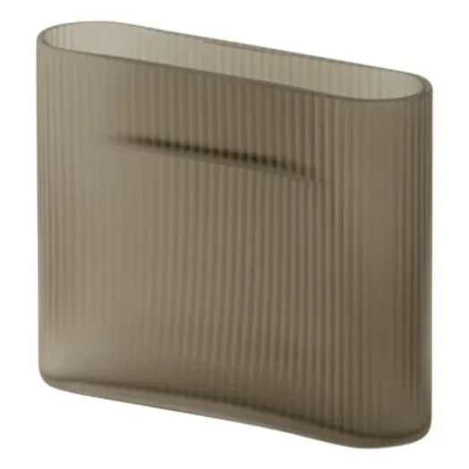 Muuto - Jarrón Ridge | Beige-marrón oscuro
