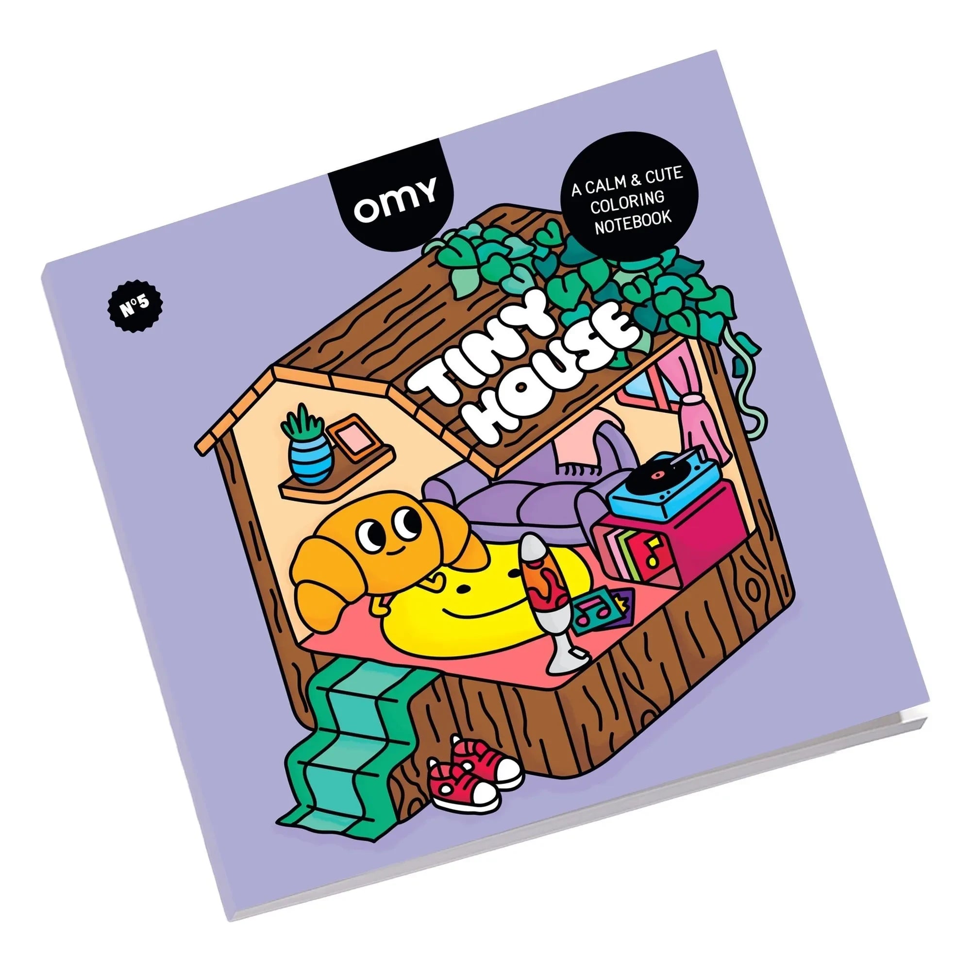 Omy - Tiny House Libro para colorear | Morado