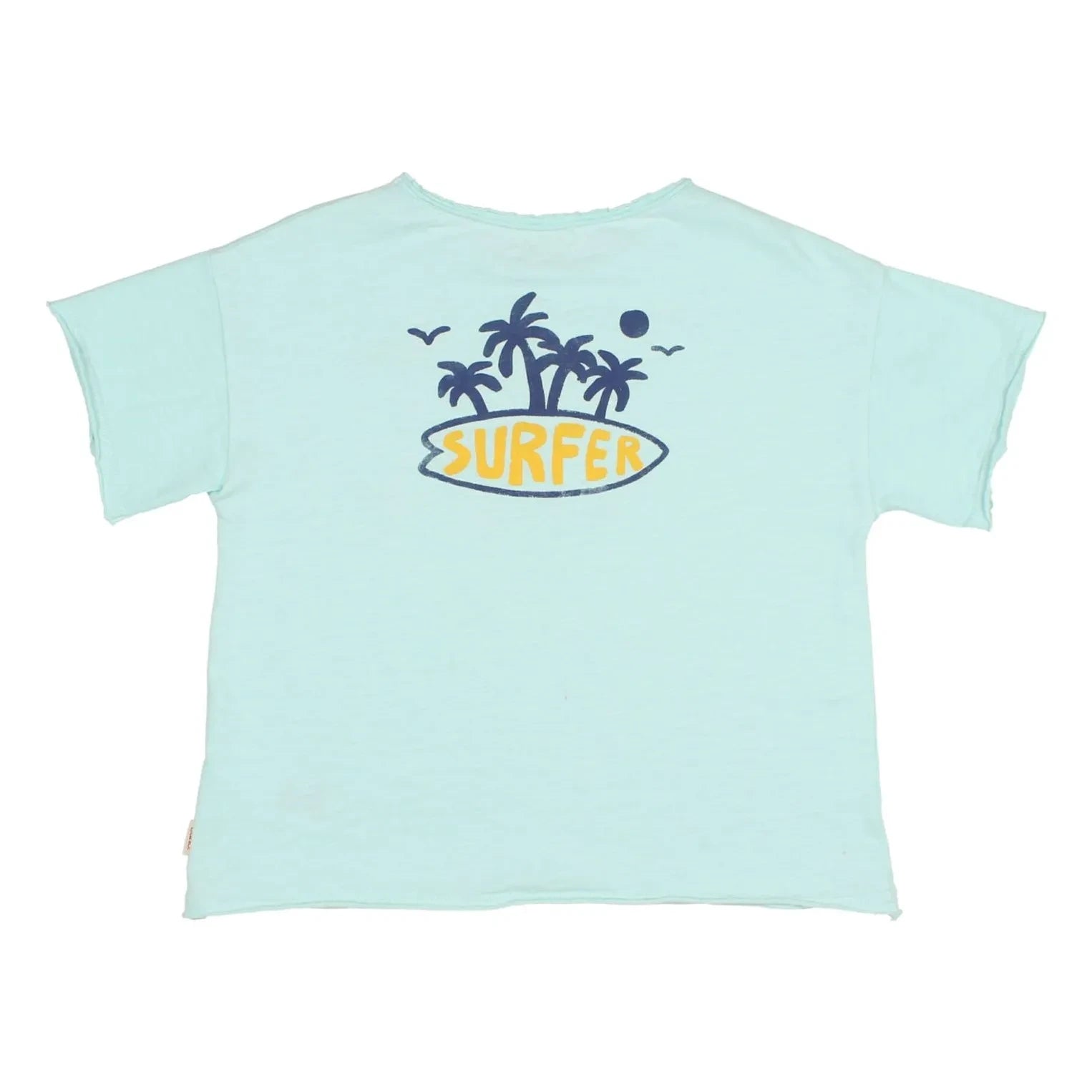 Búho - Camiseta de surf de algodón orgánico | Aqua
