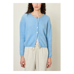 American Vintage - Chaleco Vitow de alpaca y lana | Azul claro