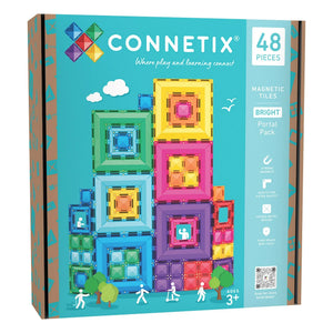 Connetix - Bright Portal Pack - 48 piezas | Rainbow