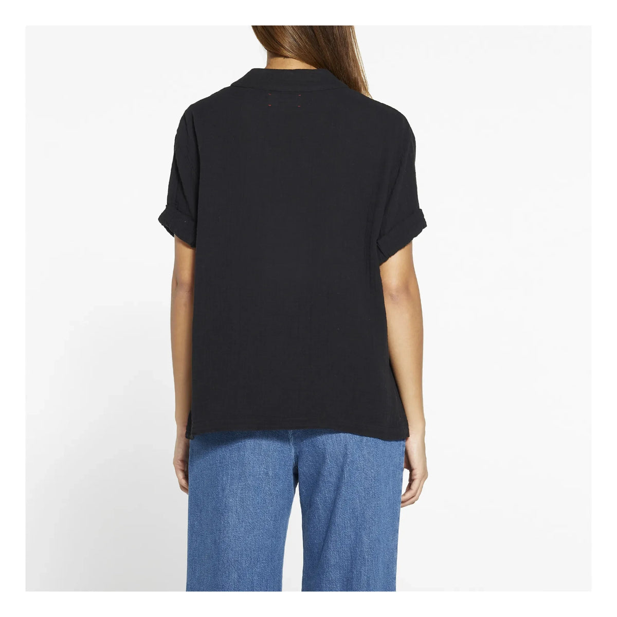 Xirena - Blusa Muselina Algodón Avery | Negro