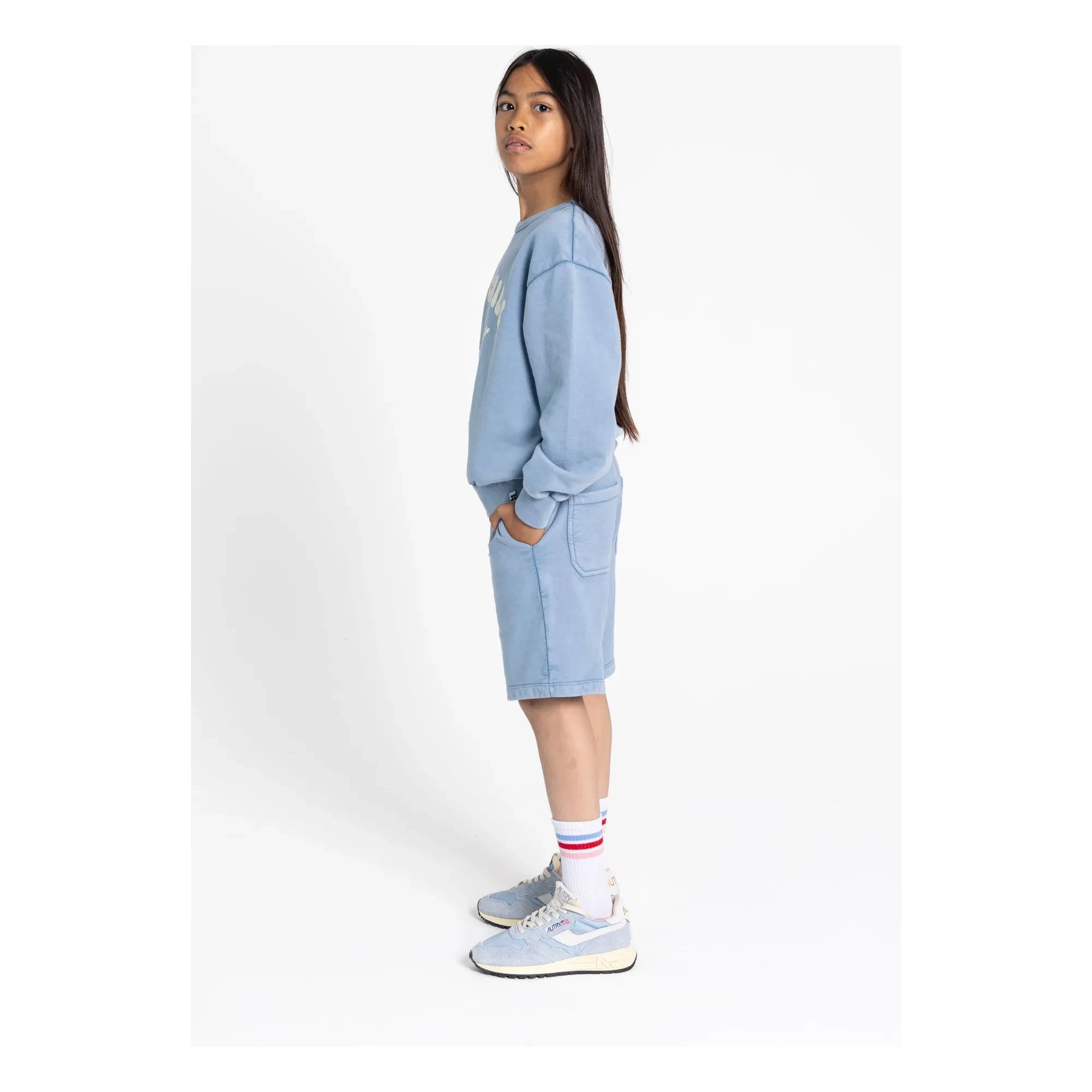Hundred Pieces - Sudadera de algodón orgánico Ryde | Azul grisáceo