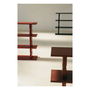 Nobodinoz - Estantería de madera pintada Noon | Rouge Brun