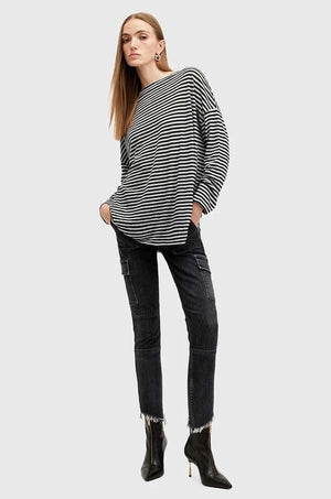 AllSaints RITA STRIPE TEE Blusa