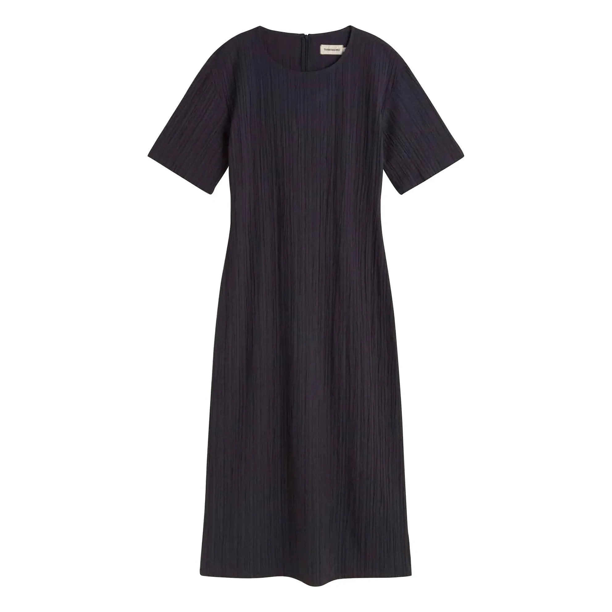 Thinking Mu - Vestido de algodón orgánico Kina | Azul