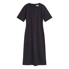 Thinking Mu - Vestido de algodón orgánico Kina | Azul