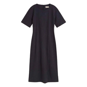 Thinking Mu - Vestido de algodón orgánico Kina | Azul