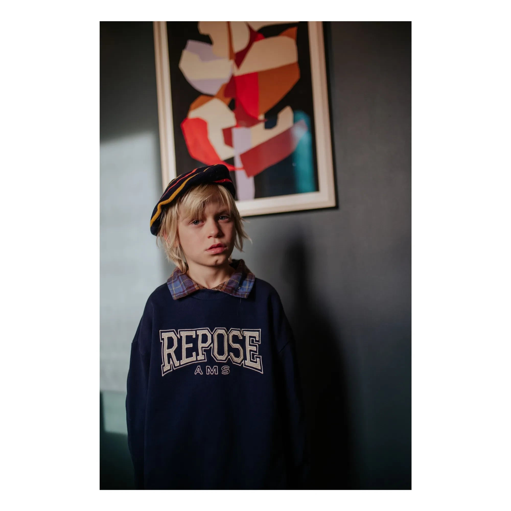 Repose AMS - Cozydrop Sudadera de algodón orgánico REPOSE AMS | Azul marino