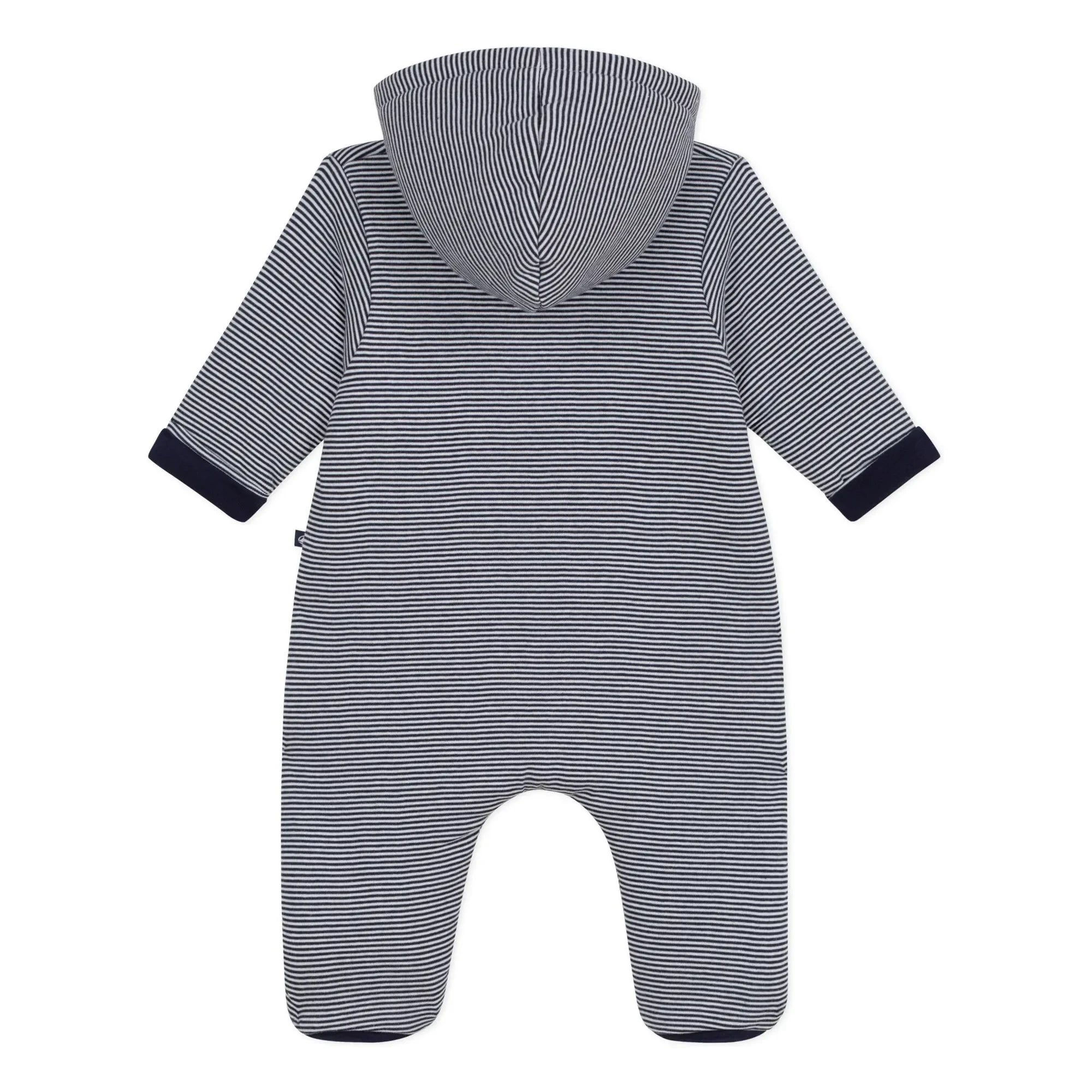 Petit Bateau - Piloto de algodón orgánico a rayas | Azul noche
