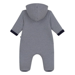 Petit Bateau - Piloto de algodón orgánico a rayas | Azul noche
