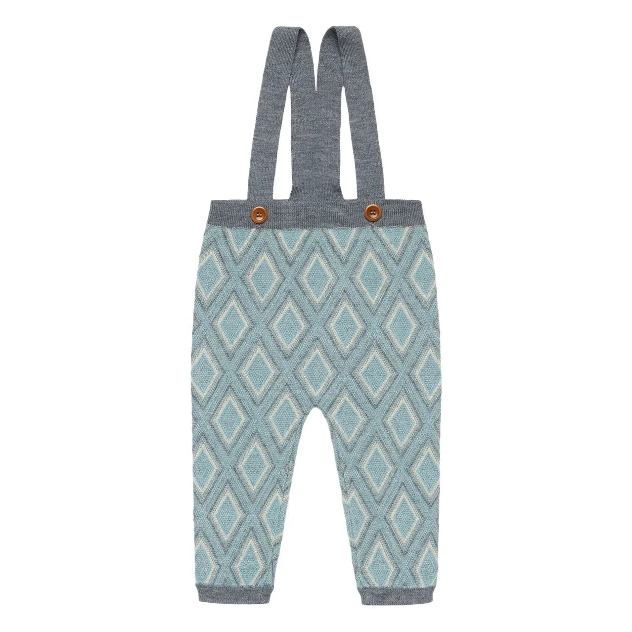FUB - Harlekin Merino Yün Tulum | Mavi