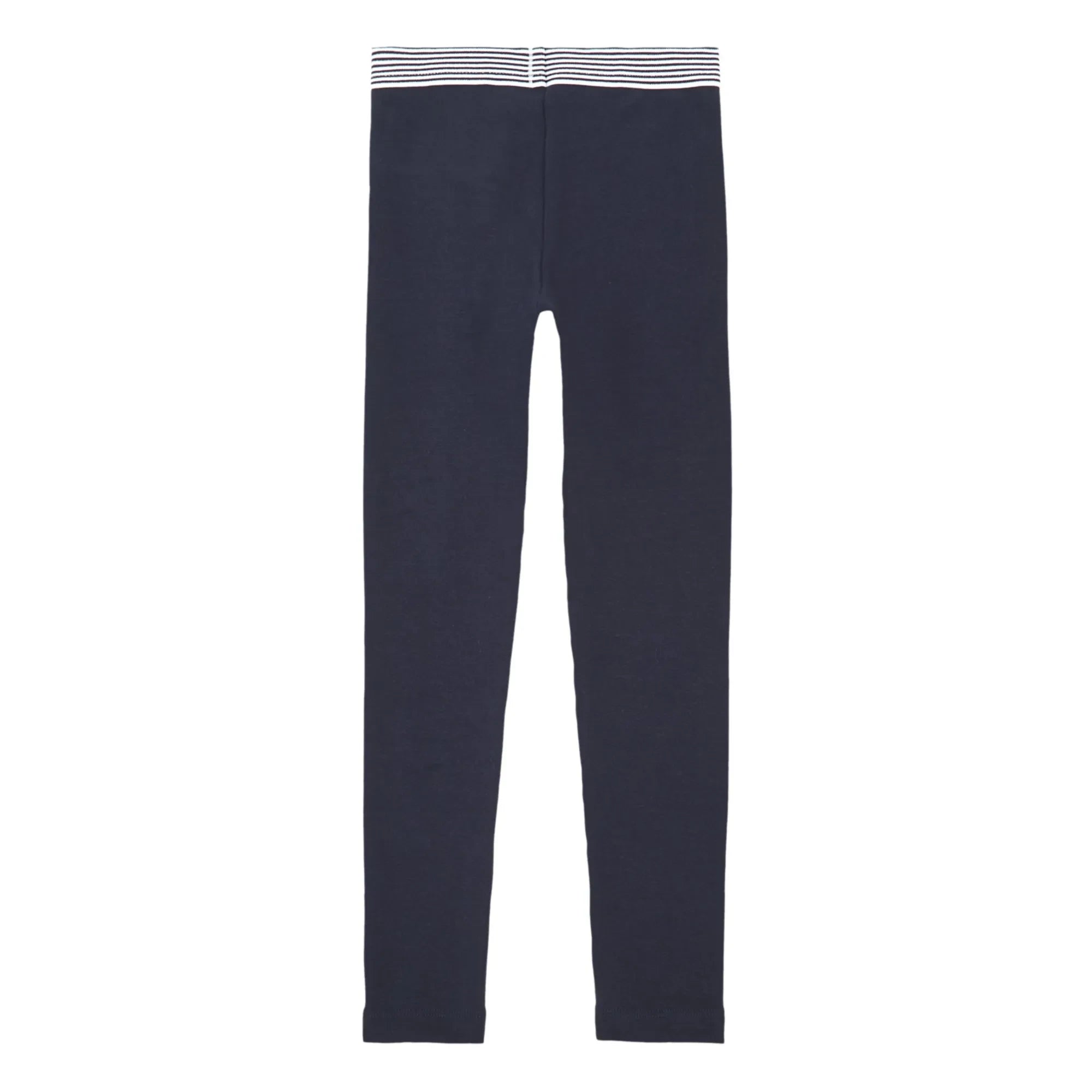 Petit Bateau - Leggings a rayas en la cintura | Azul marino