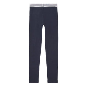 Petit Bateau - Leggings a rayas en la cintura | Azul marino