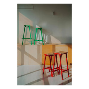 Hay - Taburete alto 75 cm Taburete 8 | Rojo