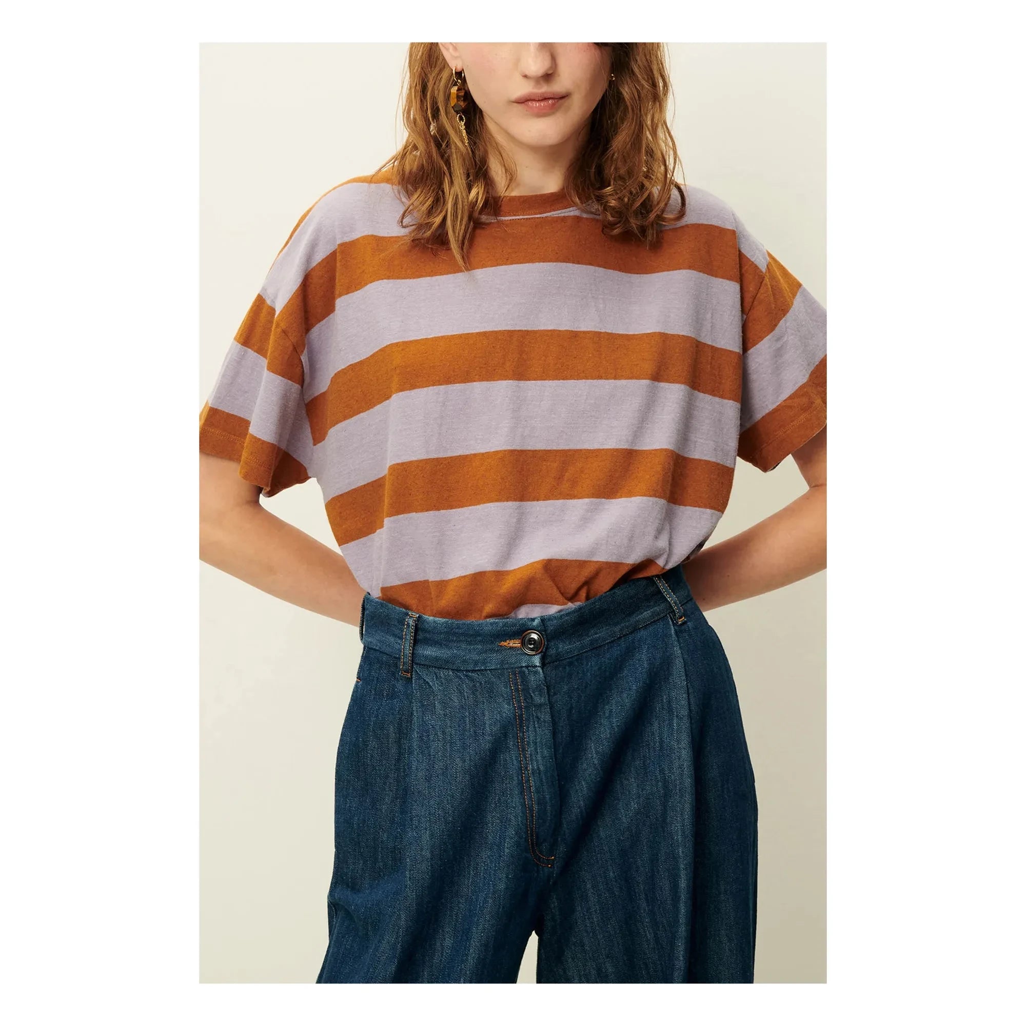 Sessùn - Camiseta de Algodón Tooli | Lila