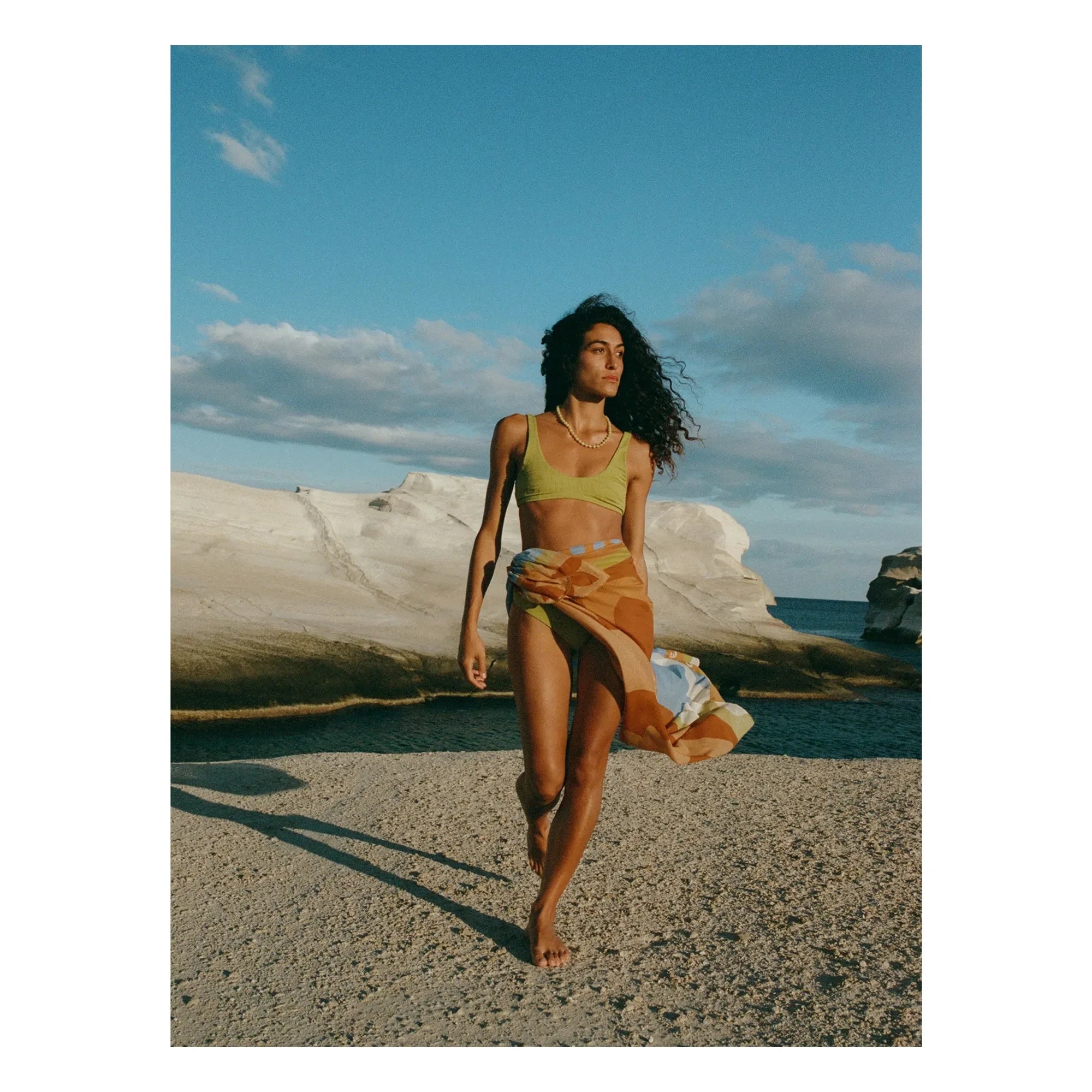 Soleil Soleil - Pareo cuadrado | Azul