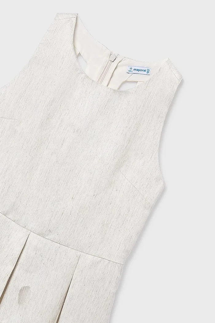 Vestido infantil de lino Mayoral