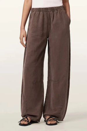 Pantalón JETT de pernera ancha de mezcla de lino para mujer AllSaints