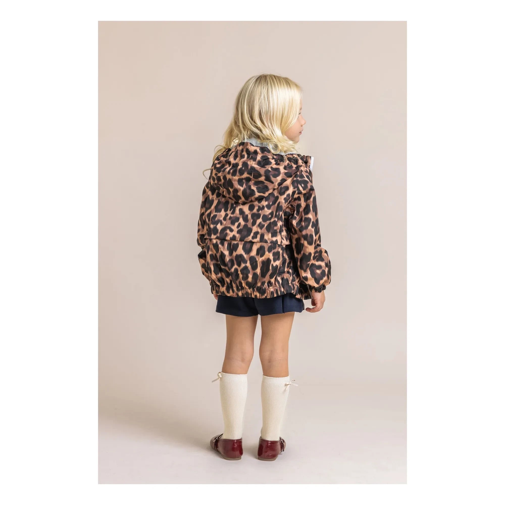 Flotte - Cortavientos impermeable Bastille Leopard de fibras recicladas | Marrón