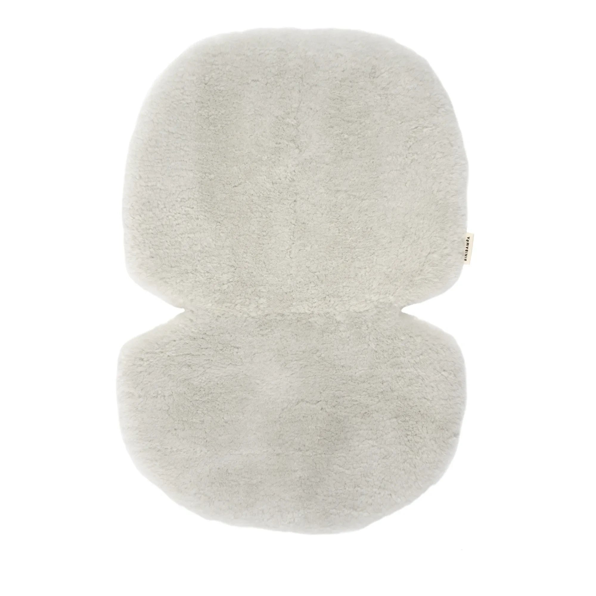 BINIBAMBA - Piel de cordero para cochecito y silla de coche con forro polar - 68x44 cm | Moon