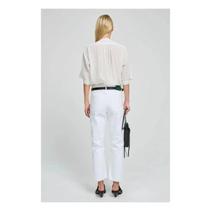 Laurence Bras - Blusa Magrita Corta de Algodón | Blanca