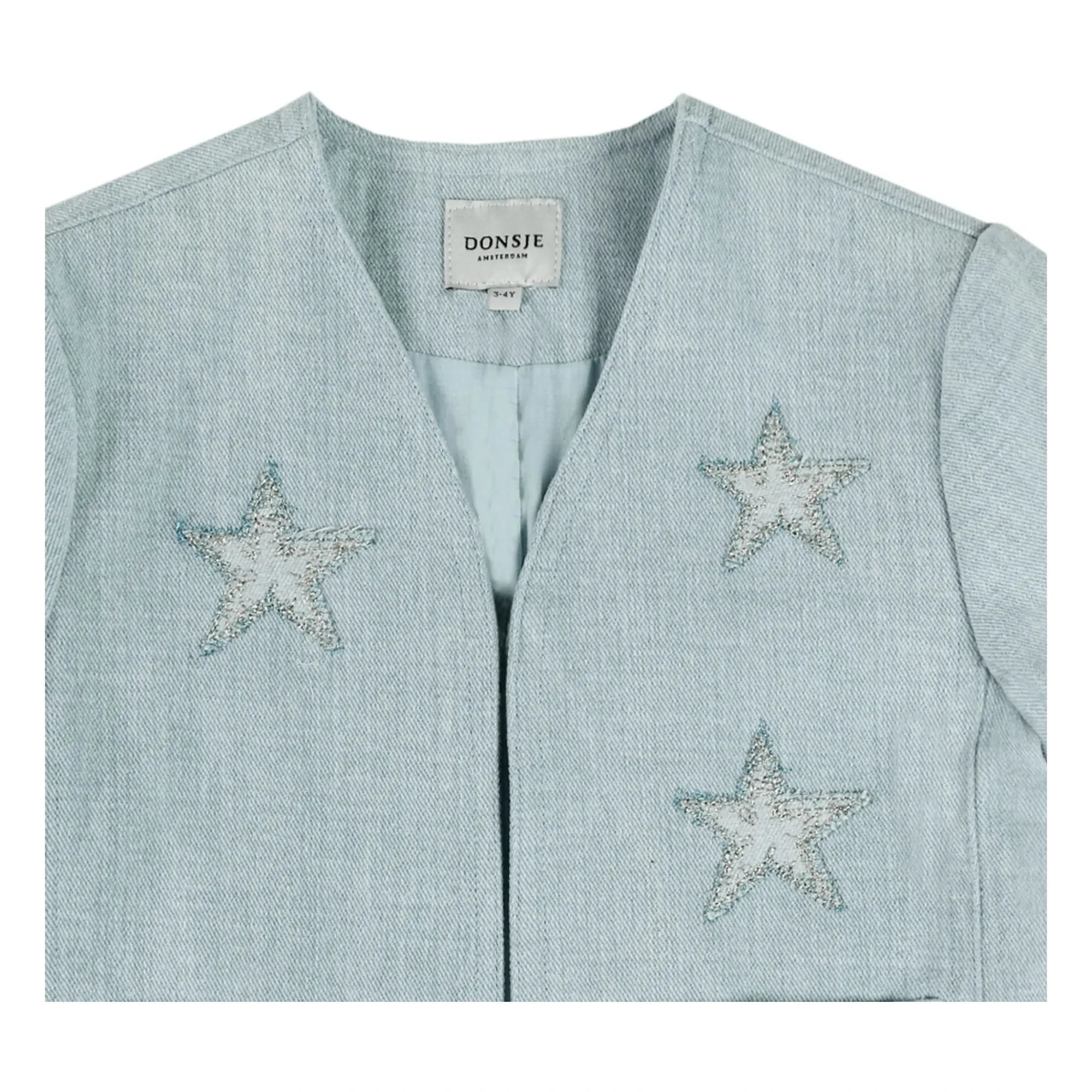 Donsje - Chaqueta Chellèe Estrellas Vaquera | Azul claro
