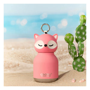 Asobu - Mini botella de acero inoxidable Renard | Rosa