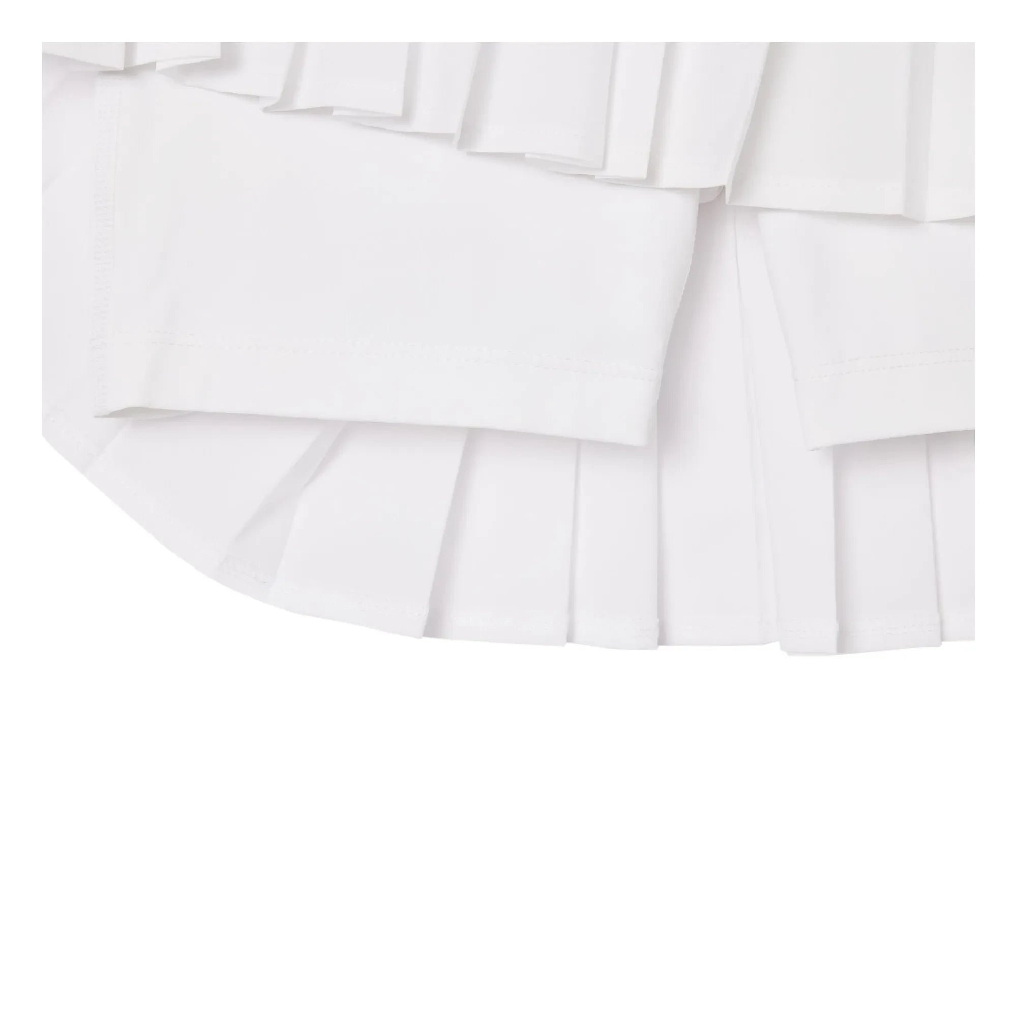 Lacoste - Falda plisada de fibra reciclada | Blanco
