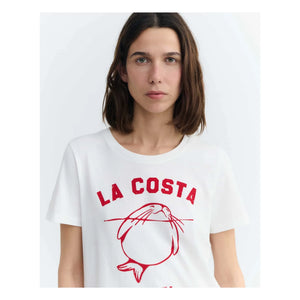 Thinking Mu - Camiseta de algodón orgánico Ida | Blanco